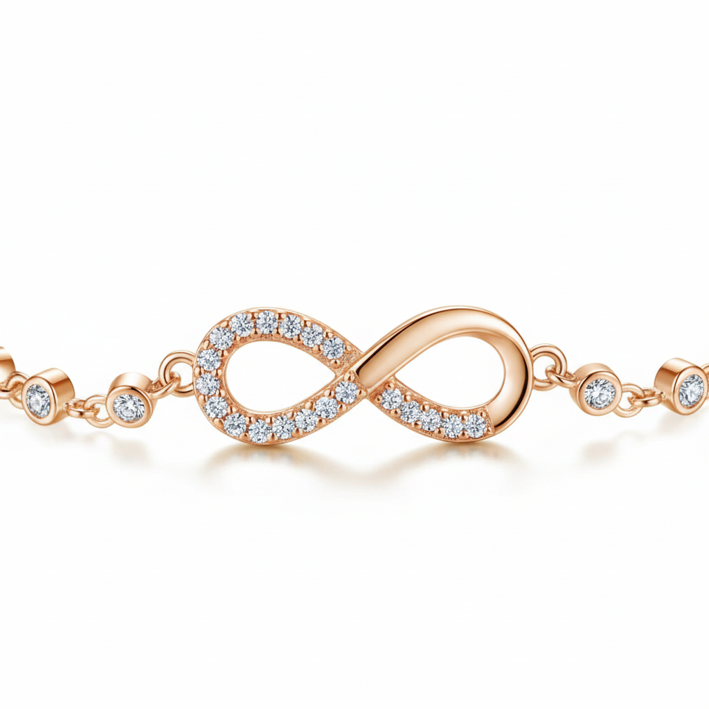 Close-up detail of infinity centerpiece